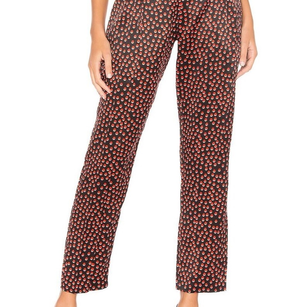 L'AGENCE Black and Red Polka Dot Garment